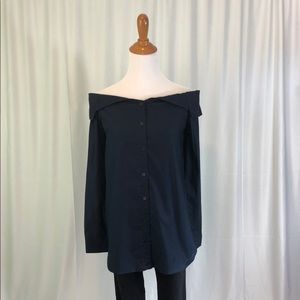 Cold shoulder Dress Shirt